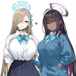 This is a pixiv picture whose title is カリン&アスナ.