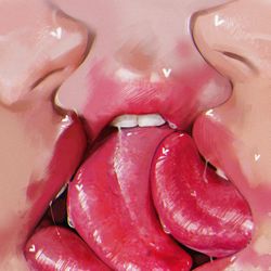 This is a pixiv picture whose title is Triple kiss.