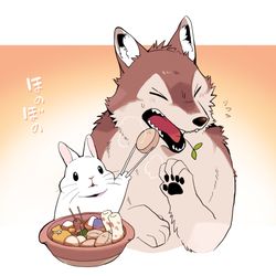 This is a pixiv picture whose title is うさぎは正義！.