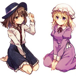 This is a pixiv picture whose title is 秘封.