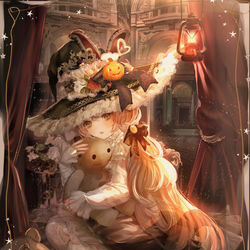 This is a pixiv picture whose title is ハロウィンナイト.