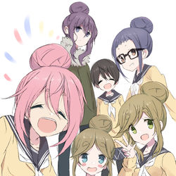 This is a pixiv picture whose title is ゆるキャン△落書き2.