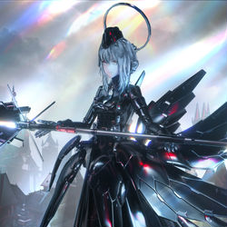 This is a pixiv picture whose title is 极昼· PRIYA.