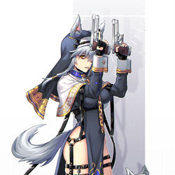 This is a pixiv picture whose title is 狼シスター.