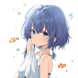 This is a pixiv picture whose title is くくると風花.