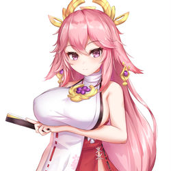This is a pixiv picture whose title is 现代巫女.