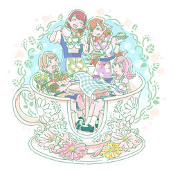 This is a pixiv picture whose title is 笑顔の花見たいから.