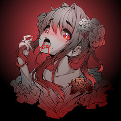 This is a pixiv picture whose title is Vampire.
