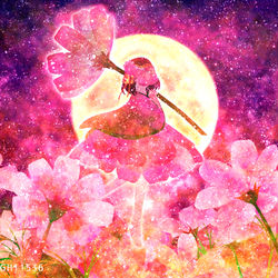 This is a pixiv picture whose title is 秋桜.