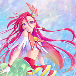 This is a pixiv picture whose title is キュアフラミンゴ生誕祭.