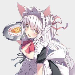 This is a pixiv picture whose title is nekomaid.