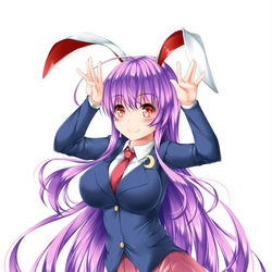 This is a pixiv picture whose title is 立派な物をお持ちのうどんげさん（差分あり.