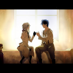 This is a pixiv picture whose title is ヴァイオレット　模写55枚目.
