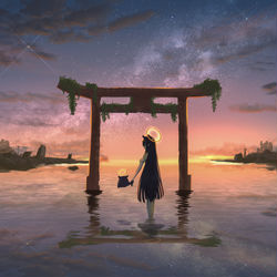 This is a pixiv picture whose title is Always be your side.
