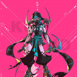 This is a pixiv picture whose title is Kunoichi.