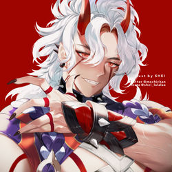 This is a pixiv picture whose title is 荒瀧一斗.