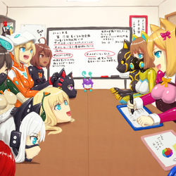 This is a pixiv picture whose title is 着ぐるみ部の会議.