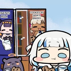 This is a pixiv picture whose title is Cookie Milk.