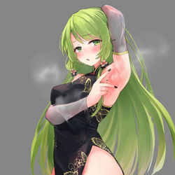 This is a pixiv picture whose title is kzちゃん　チャイナドレス.