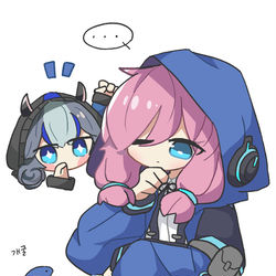 This is a pixiv picture whose title is bluepoison & Glaucus.