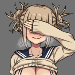 This is a pixiv picture whose title is 目隠しトガちゃん.