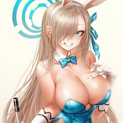 This is a pixiv picture whose title is バニーアスナ.