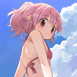 This is a pixiv picture whose title is 鹿目まどか.