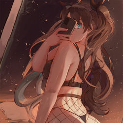 This is a pixiv picture whose title is 【Fate】遠坂凛 | Rin Tohsaka.