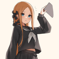 This is a pixiv picture whose title is 制服アビーちゃん.