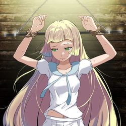 This is a pixiv picture whose title is リーリエ拘束.