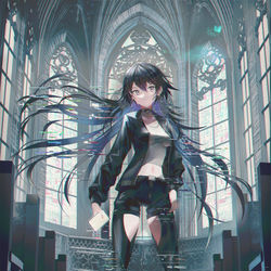 This is a pixiv picture whose title is 五人目の魔女.