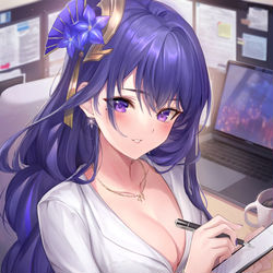 This is a pixiv picture whose title is 雷電 先輩.