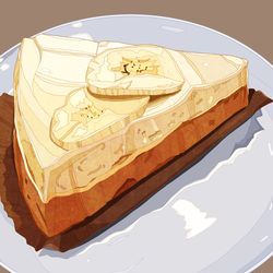 This is a pixiv picture whose title is バナナアーモンドミルクケーキ.