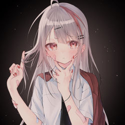 This is a pixiv picture whose title is ❤️🖤.