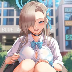 This is a pixiv picture whose title is 制服アスナ.