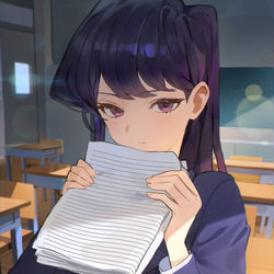 This is a pixiv picture whose title is 古見さんは、コミュ症です。.
