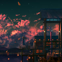 This is a pixiv picture whose title is 游ぐ花の成.