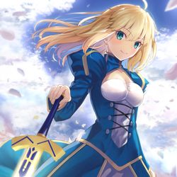 This is a pixiv picture whose title is セイバー.