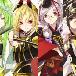 This is a pixiv picture whose title is 天華百剣-斬-担当巫剣設定イラスト(未実装素材含む）.