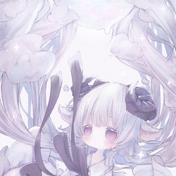 This is a pixiv picture whose title is 月明かり.