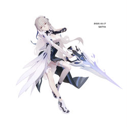 This is a pixiv picture whose title is 后崩坏书-布洛妮娅 立绘.