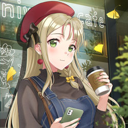 This is a pixiv picture whose title is 秋のカフェデート🍂.