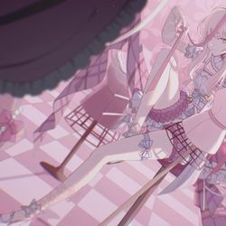 This is a pixiv picture whose title is 見えない.