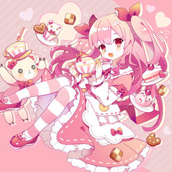 This is a pixiv picture whose title is りぼんちゃんのお茶会.
