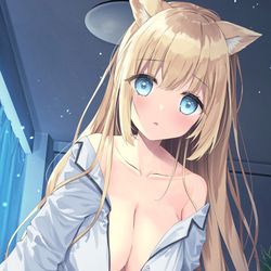 This is a pixiv picture whose title is 「一緒のおふとんに入ってもいい……？」.