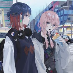 This is a pixiv picture whose title is かふりめ.