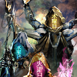 This is a pixiv picture whose title is 七曜三人衆.