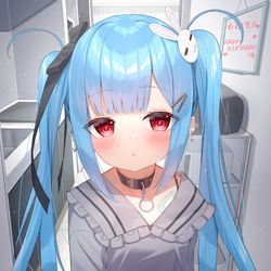 This is a pixiv picture whose title is 「おかえり！…あのね、受け取ってほしい物があるの…」.