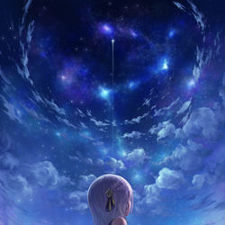 This is a pixiv picture whose title is 于淹没之地仰视辰星.