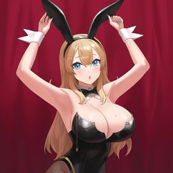 This is a pixiv picture whose title is OC_ラムンド クレア [バニーガール].